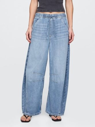 Jeans a ferro di cavallo ultra morbidi e facili a vita media