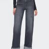 Jeans a gamba larga con risvolto e vita alta Stride Jeans a gamba larga con risvolto e vita alta Stride
