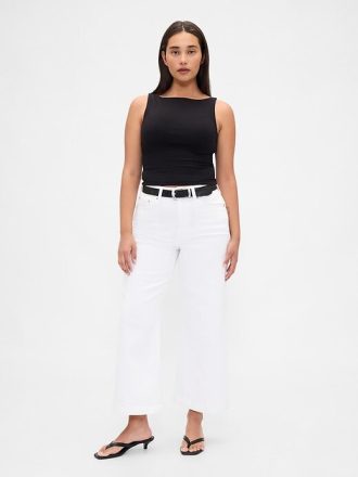 Jeans a gamba larga e vita alta Curvy Stride