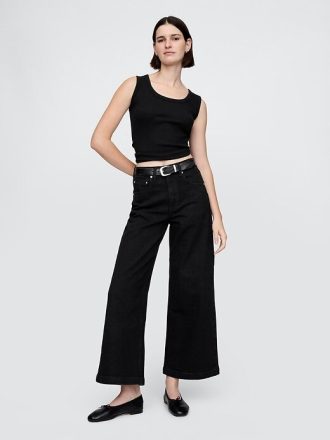 Jeans a gamba larga e vita alta Stride