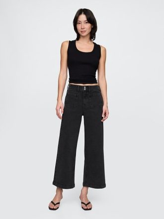Jeans a gamba larga e vita alta Stride