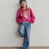 Jeans a gamba larga e vita alta Stride per bambini