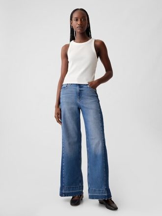 Jeans a gamba larga High Stride