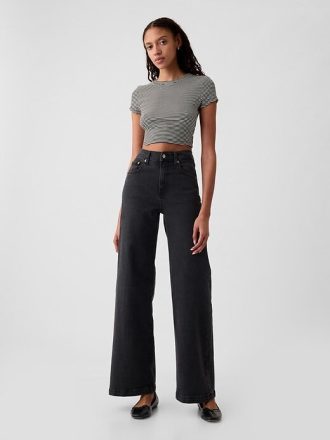 Jeans a gamba larga High Stride