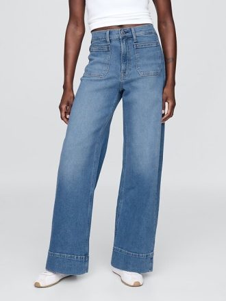 Jeans a gamba larga High Stride