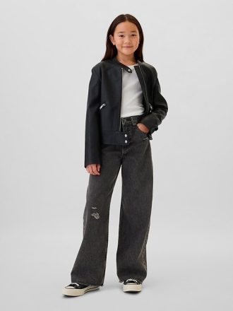 Jeans a gamba larga Stride a vita bassa per bambini