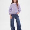 Jeans a gamba larga Stride a vita bassa per bambini Jeans a gamba larga Stride a vita bassa per bambini