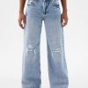 Jeans a gamba larga Stride a vita bassa per bambini Jeans a gamba larga Stride a vita bassa per bambini