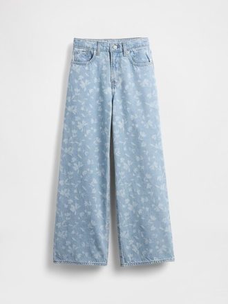 Jeans a gamba larga Stride a vita bassa per bambini