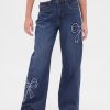 Jeans a gamba larga Stride a vita bassa per bambini Jeans a gamba larga Stride a vita bassa per bambini