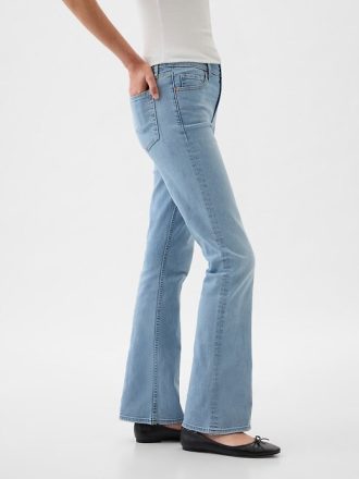Jeans a stivaletto a vita media per neonati