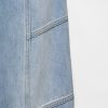 Jeans a vita alta con cuciture