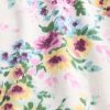 Jeans a vita alta con stampa floreale