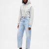 Jeans a vita alta con taglio a botte