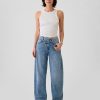 Jeans a vita alta incrociati