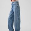 Jeans a vita alta incrociati