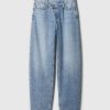 Jeans a vita alta incrociati