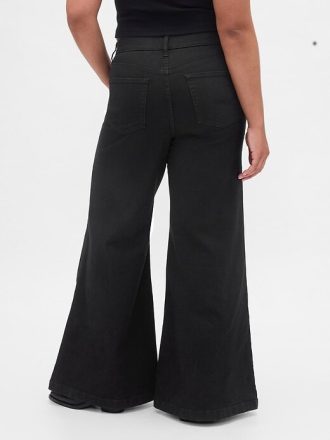 Jeans a zampa a vita alta