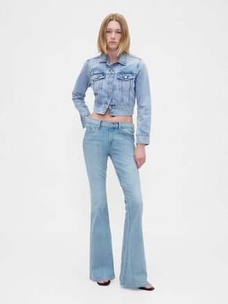 Jeans a zampa a vita bassa