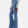 Jeans a zampa a vita bassa
