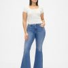 Jeans a zampa a vita bassa