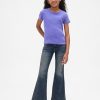 Jeans a zampa a vita bassa per bambini Jeans a zampa a vita bassa per bambini