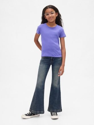 Jeans a zampa a vita bassa per bambini
