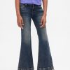Jeans a zampa a vita bassa per bambini Jeans a zampa a vita bassa per bambini