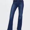 Jeans a zampa anni ’70 a vita alta