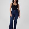 Jeans a zampa anni ’70 a vita alta