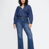 Jeans a zampa anni ’70 a vita alta