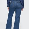 Jeans a zampa anni ’70 a vita alta