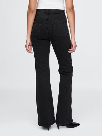 Jeans a zampa anni ’70 a vita alta e curvy
