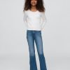 Jeans a zampa anni ’70 a vita alta per bambini Jeans a zampa anni ’70 a vita alta per bambini