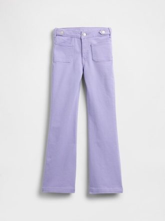 Jeans a zampa anni ’70 a vita alta per bambini