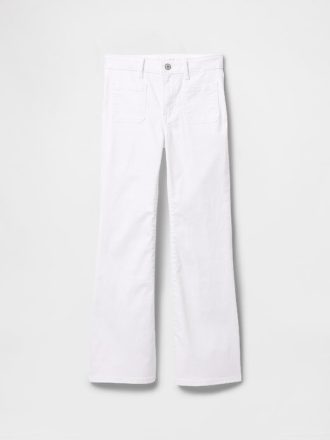 Jeans a zampa anni ’70 a vita alta per bambini