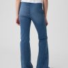 Jeans a zampa incrociati a vita alta per bambini Jeans a zampa incrociati a vita alta per bambini