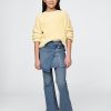 Jeans a zampa per bambini con gonna avvolgente Jeans a zampa per bambini con gonna avvolgente