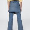 Jeans a zampa per bambini con gonna avvolgente Jeans a zampa per bambini con gonna avvolgente