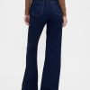 Jeans a zampa rilassati a vita alta Jeans a zampa rilassati a vita alta
