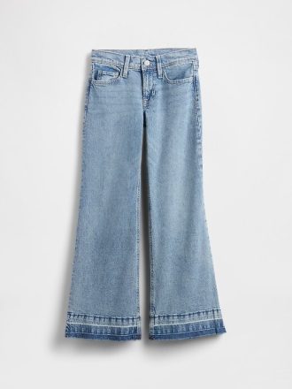 Jeans a zampa rilassati a vita bassa per bambini
