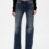 Jeans a zampa rilassati a vita media Jeans a zampa rilassati a vita media
