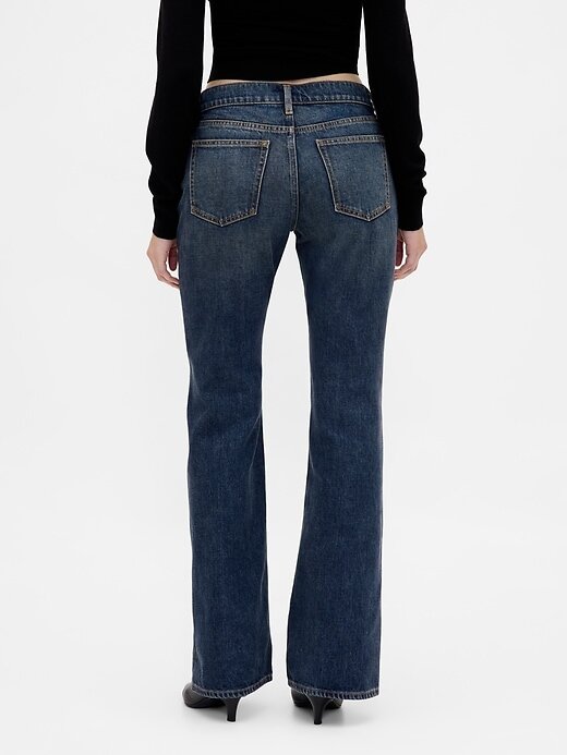 Jeans a zampa rilassati a vita media Jeans a zampa rilassati a vita media
