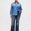 Jeans a zampa rilassati a vita media Jeans a zampa rilassati a vita media