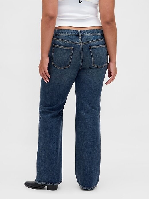 Jeans a zampa rilassati a vita media Jeans a zampa rilassati a vita media
