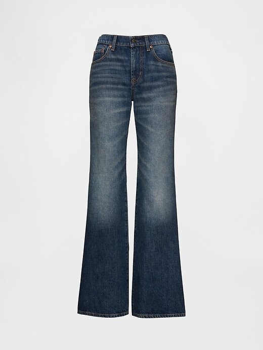 Jeans a zampa rilassati a vita media Jeans a zampa rilassati a vita media