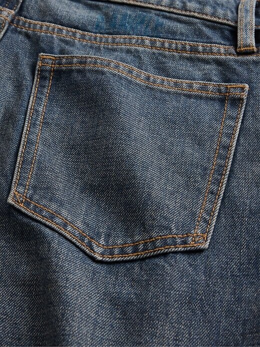 Jeans a zampa rilassati a vita media Jeans a zampa rilassati a vita media