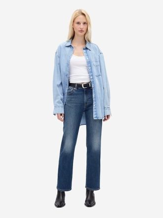 Jeans aderenti e dritti a vita alta anni ’90