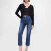Jeans Capri a vita alta Jeans Capri a vita alta