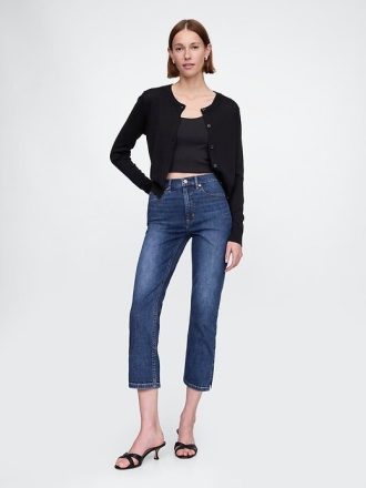 Jeans Capri a vita alta
